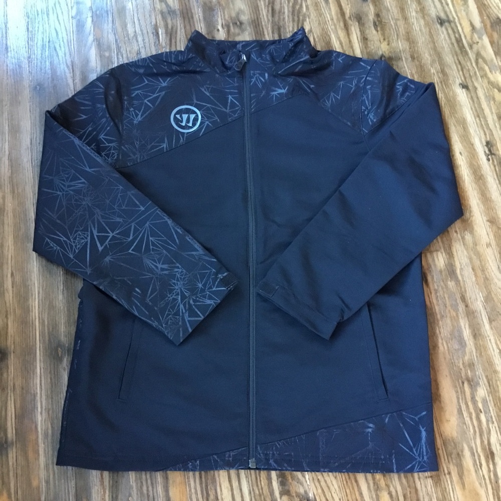 Warrior Shell Hockey Jacket Junior SZ XL EUC Black